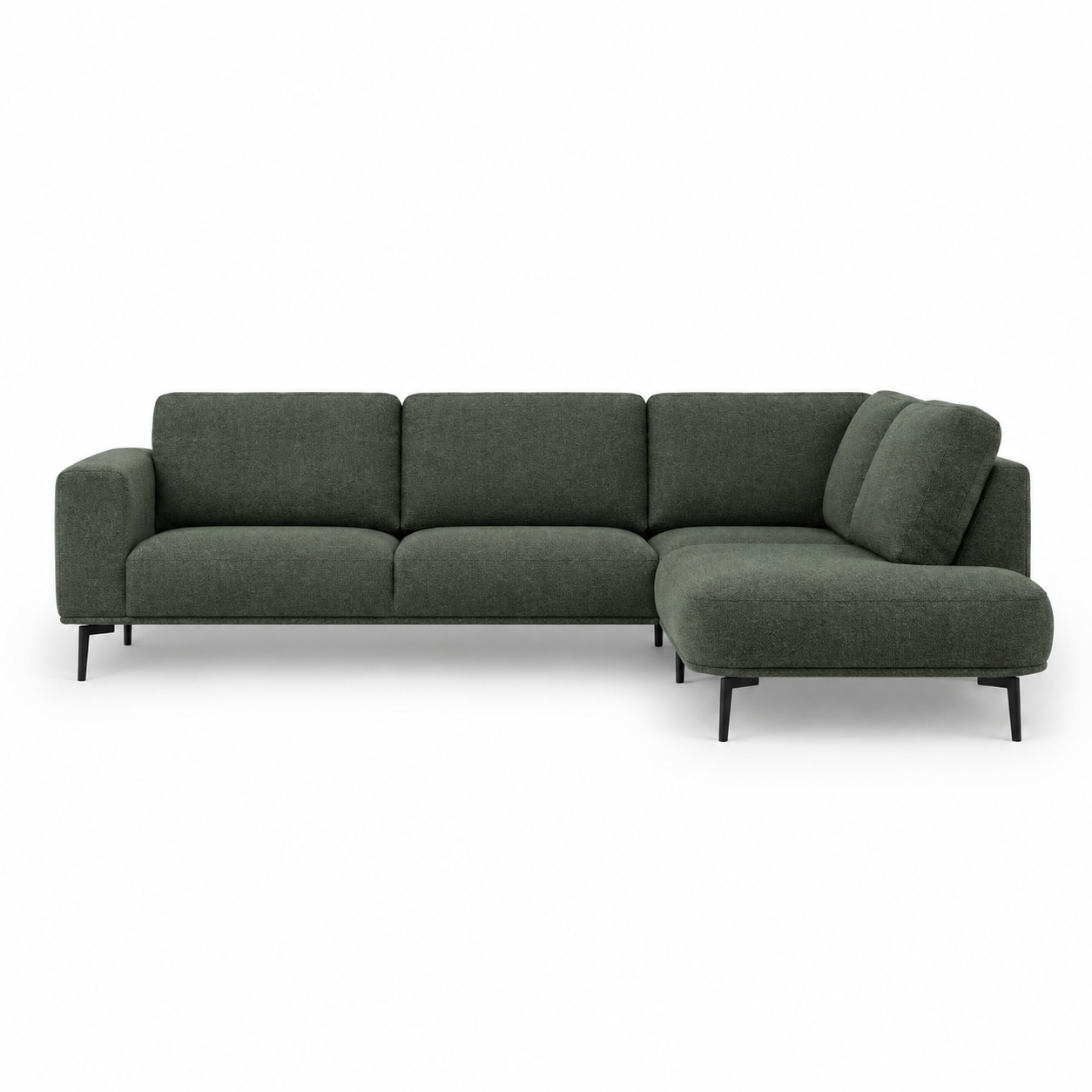 Sofa LEUR (Open Corner) — digital front view in original upholstery